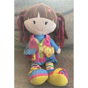 June Garden Dressy Friends Educational Doll Learn To Dress Montessori 15"